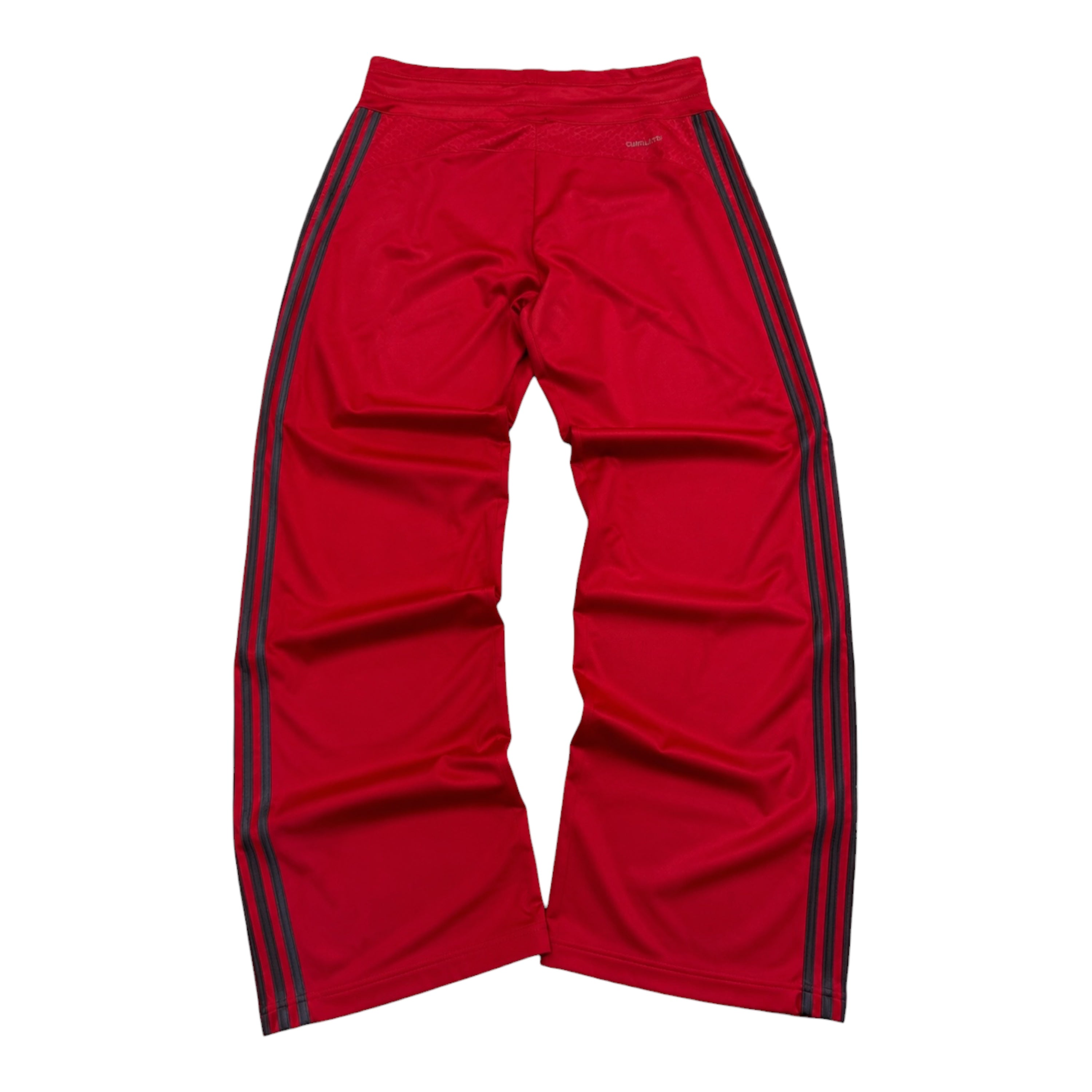 Adidas Red Wide-Leg Track Pants