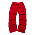 Adidas Red Wide-Leg Track Pants