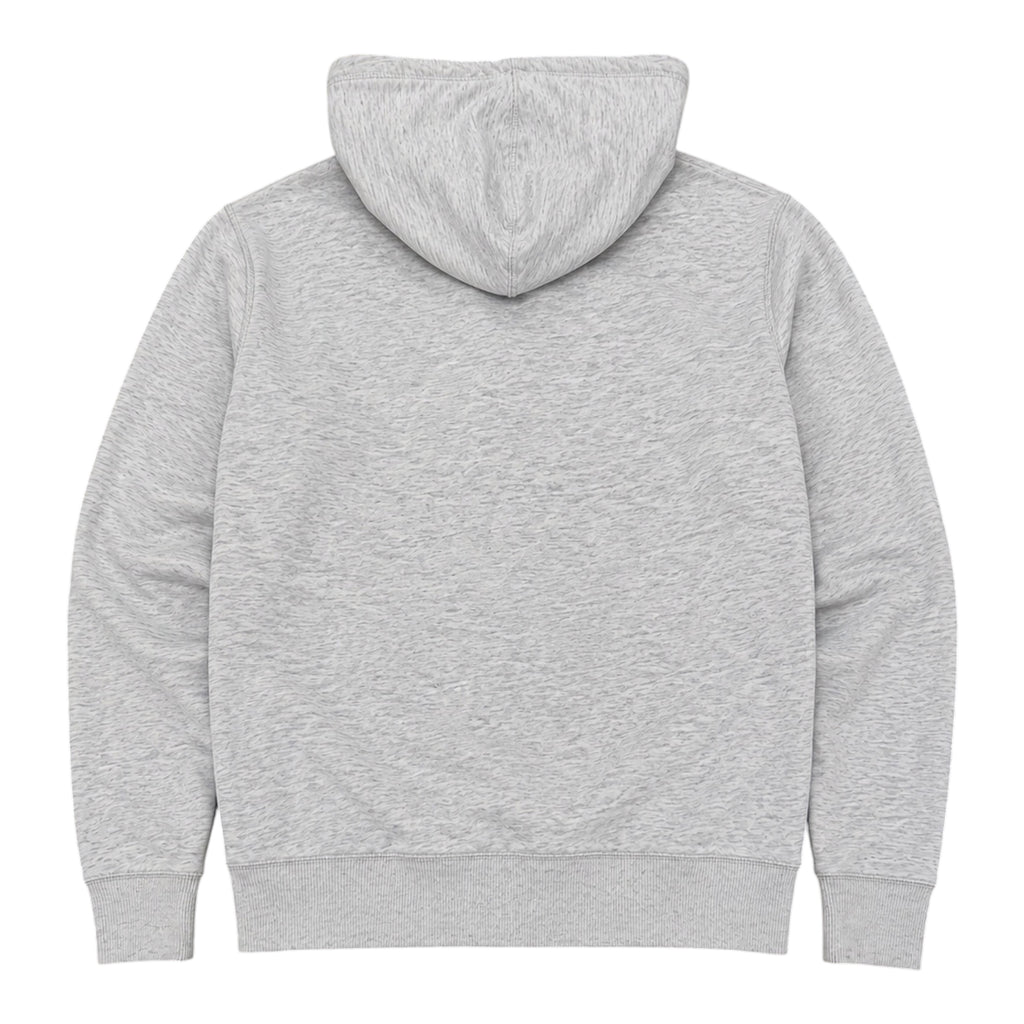 Hollister Grey Zip-Up Hoodie – Embroidered Logo