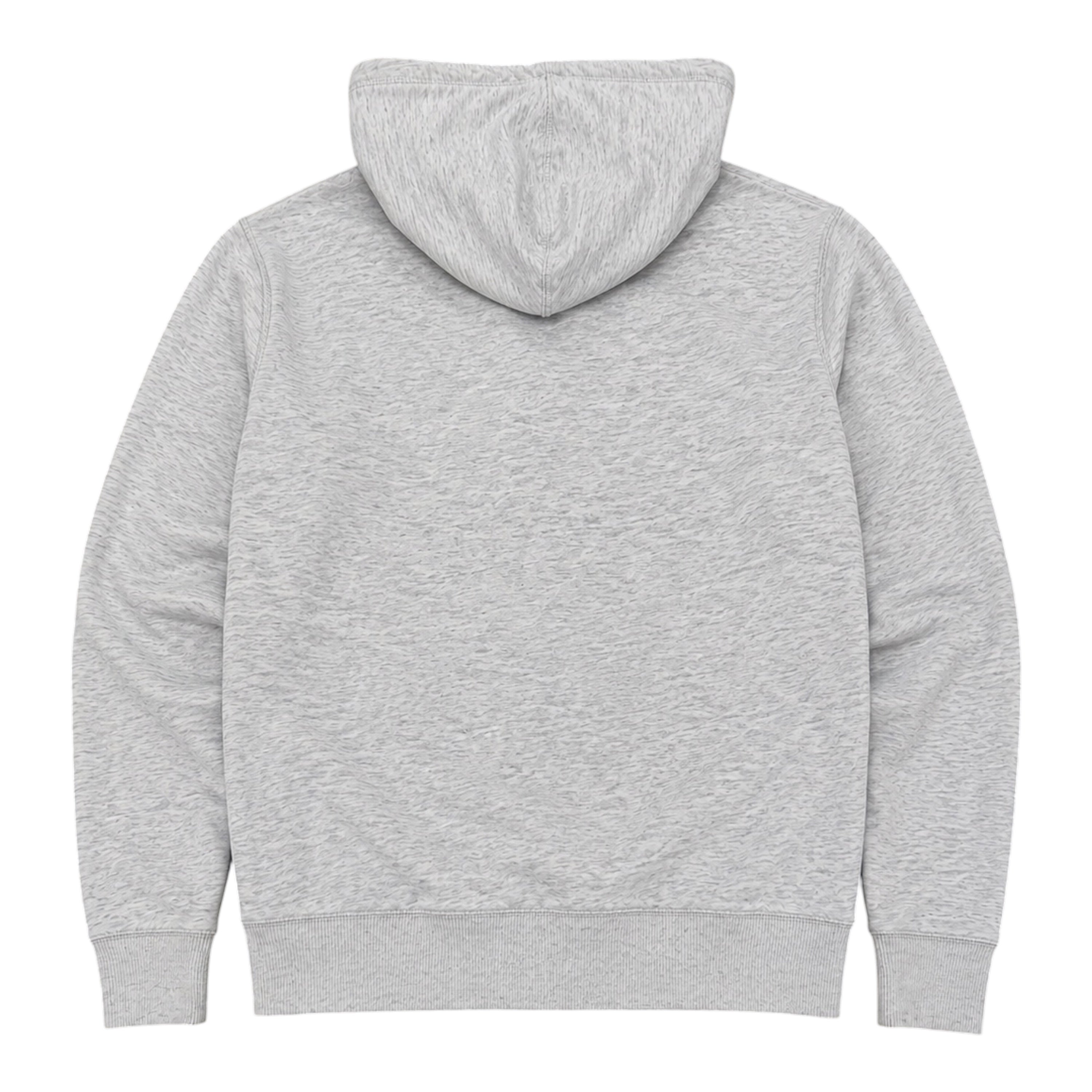 Hollister Grey Zip-Up Hoodie – Embroidered Logo