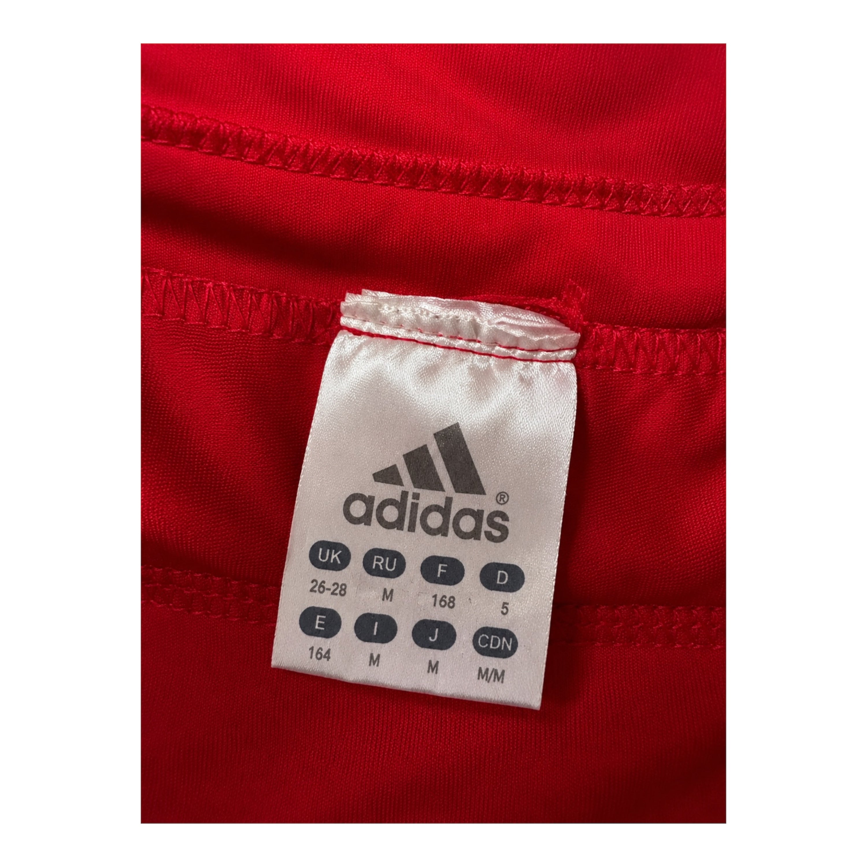 Adidas Red Wide-Leg Track Pants
