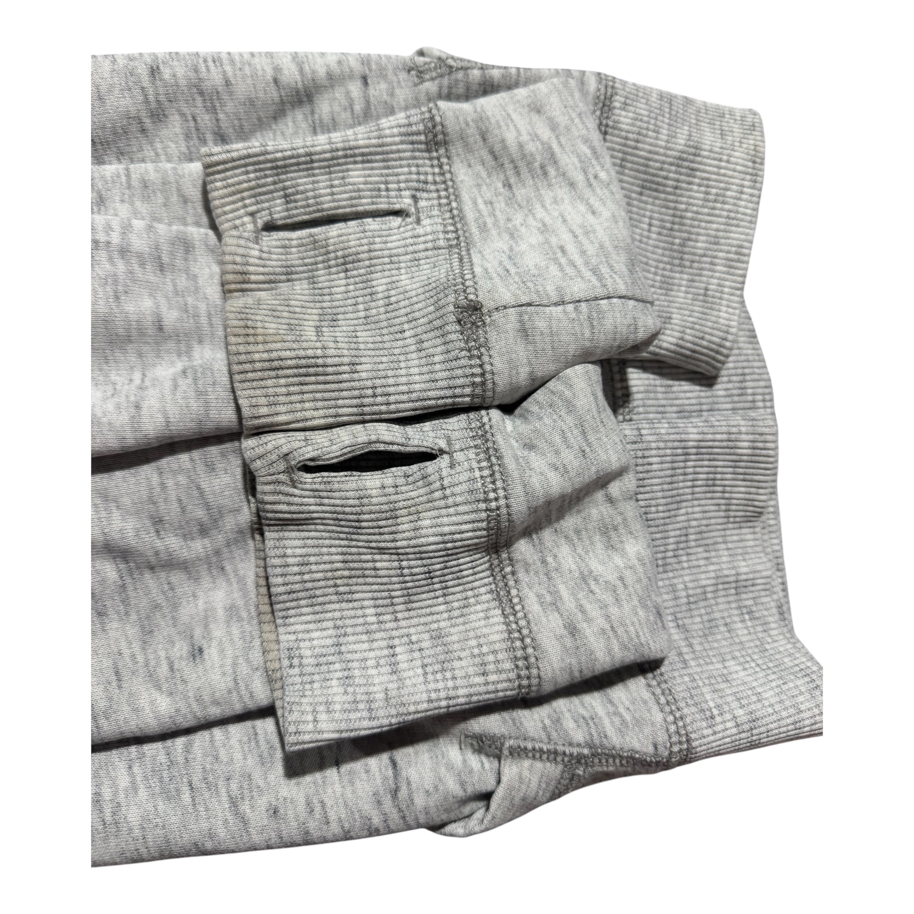 Hollister Grey Zip-Up Hoodie – Embroidered Logo