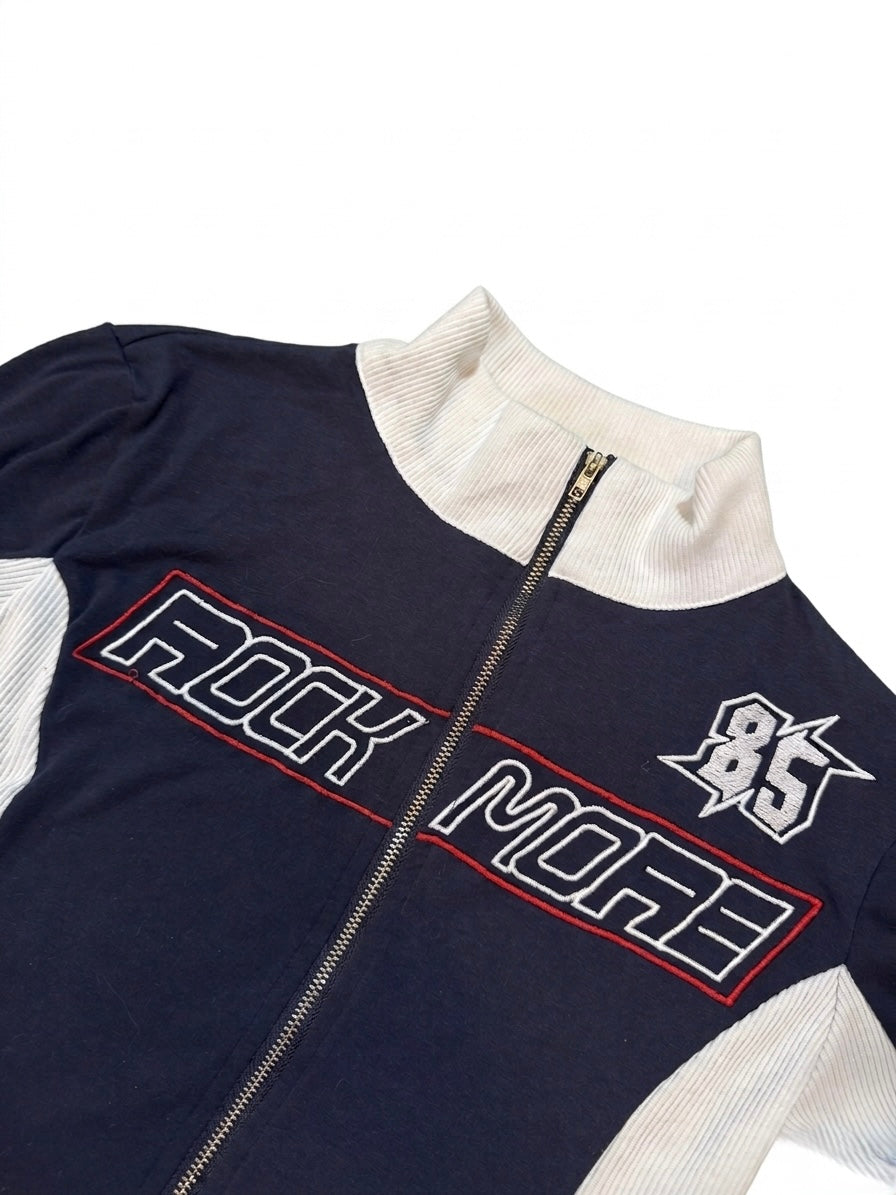 Vintage Style 'Rock More 85' Zip-Up Track Jacket