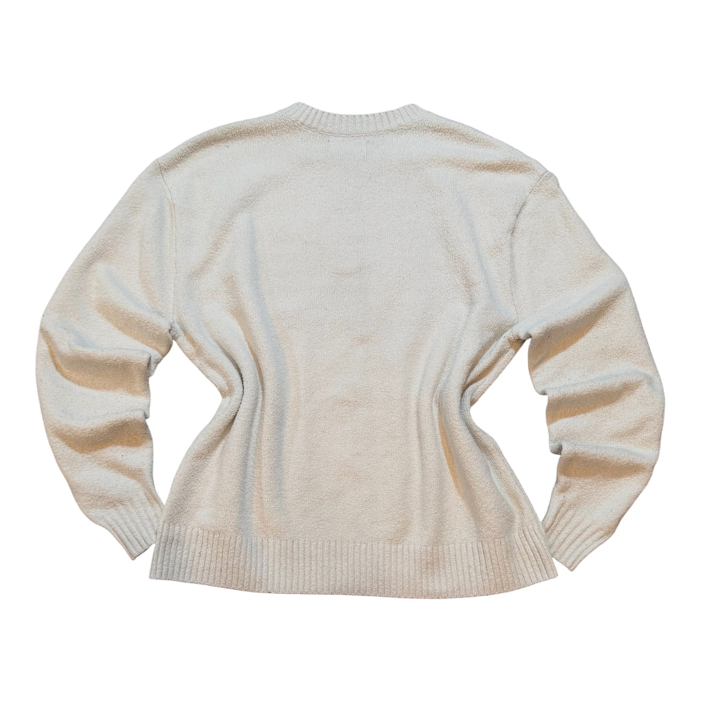 Hollister Cream American Flag Knit Sweater