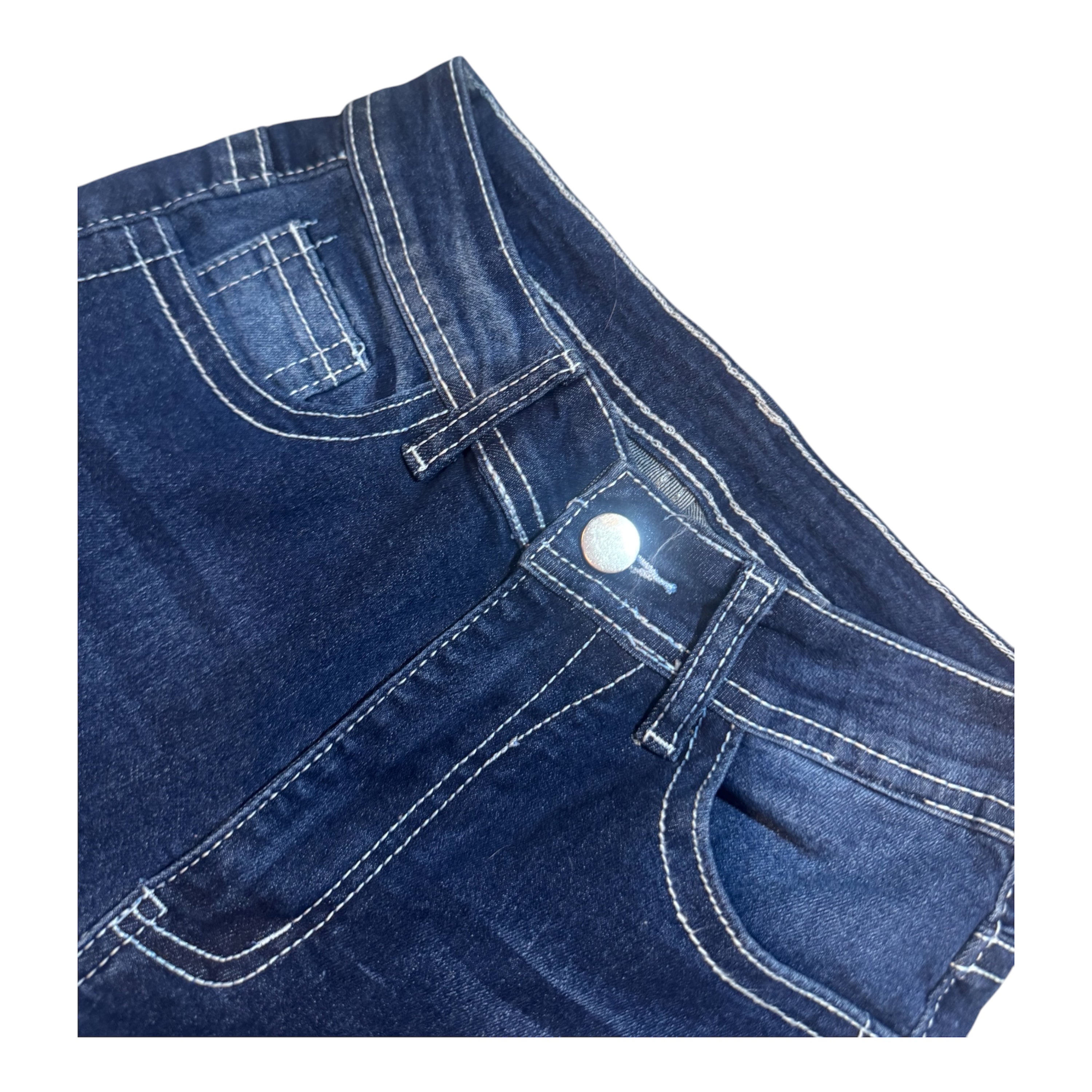 Dark Wash Flared Denim Jeans