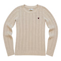 Hollister Cream Cable Knit Sweater