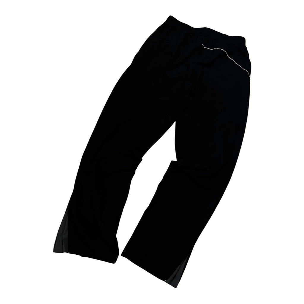 Puma Black Track Pants with White Side Stripes – Relaxed Fit