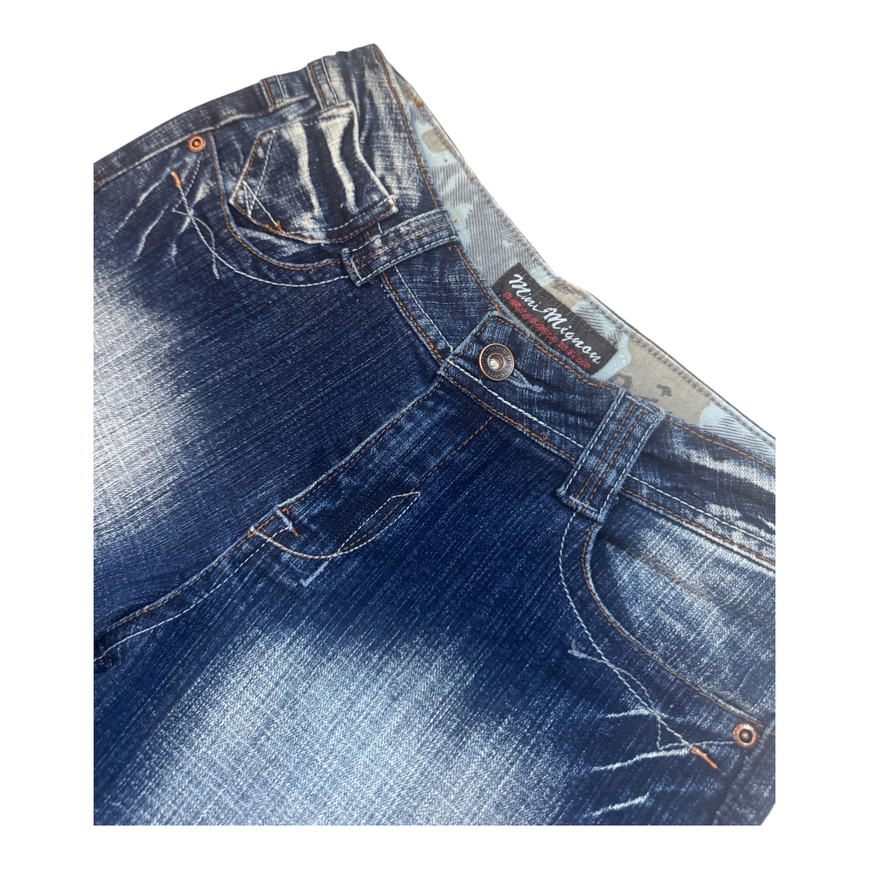 Blue Denim Jeans with Back Logo