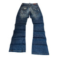 Women's Blue Jeans with Logo Detail