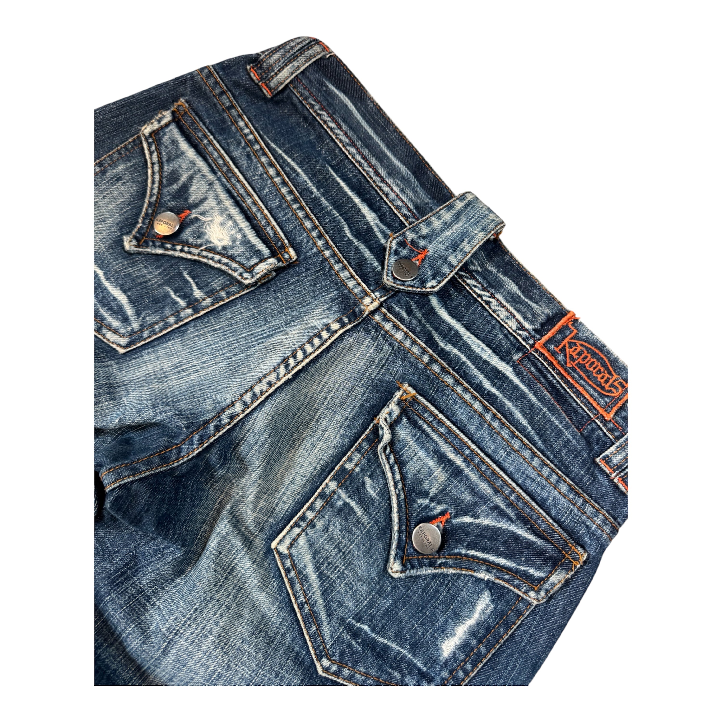 Women's Blue Jeans with Logo Detail